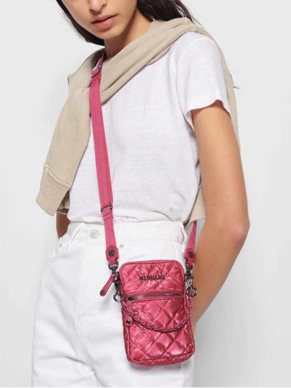 MZ WALLACE Peony PearlQuilted
Mini Crossbody bag❤️🔥New